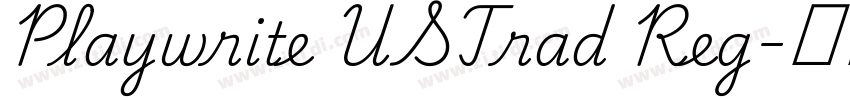 Playwrite USTrad Reg字体转换